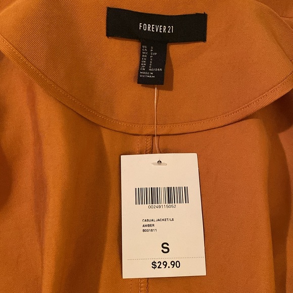 Forever 21 NWT Amber Jacket Size S - Picture 6 of 6